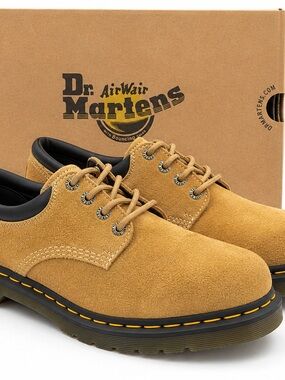 Dr. Martens Bronx 3-Eye Derby Shoes Tan Suede Men’s US 11 NWT